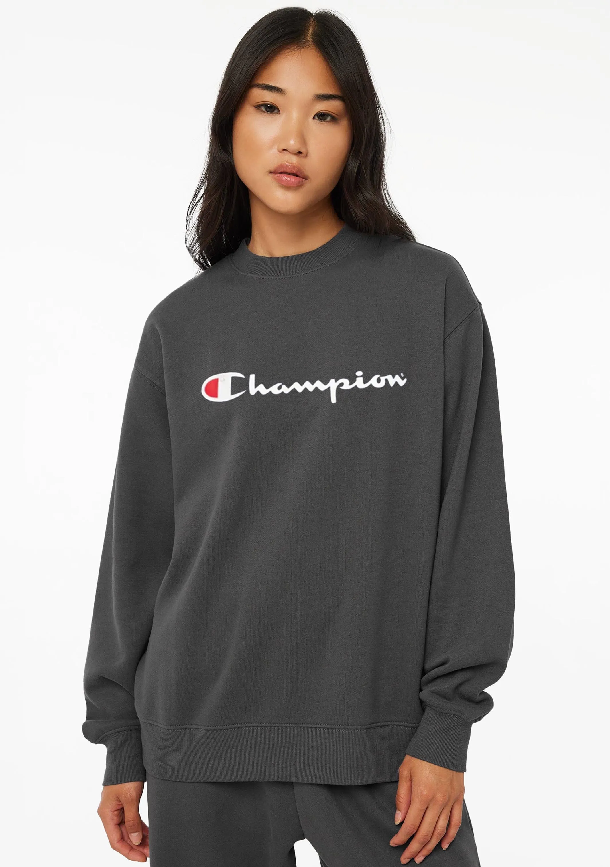 Champion Womens Script Crew <br> CWFYN XTG