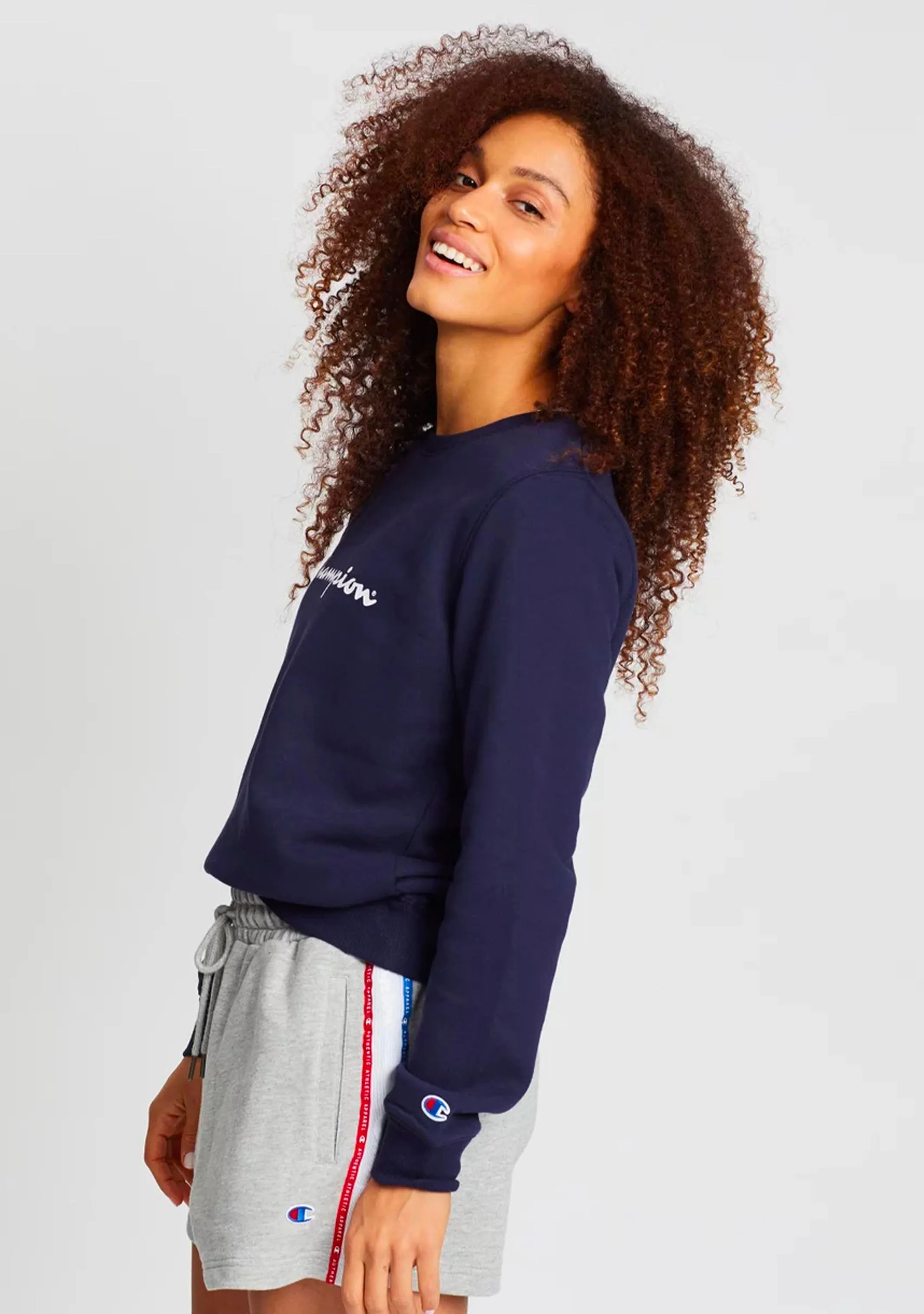 Champion Women’s Script Crew Navy