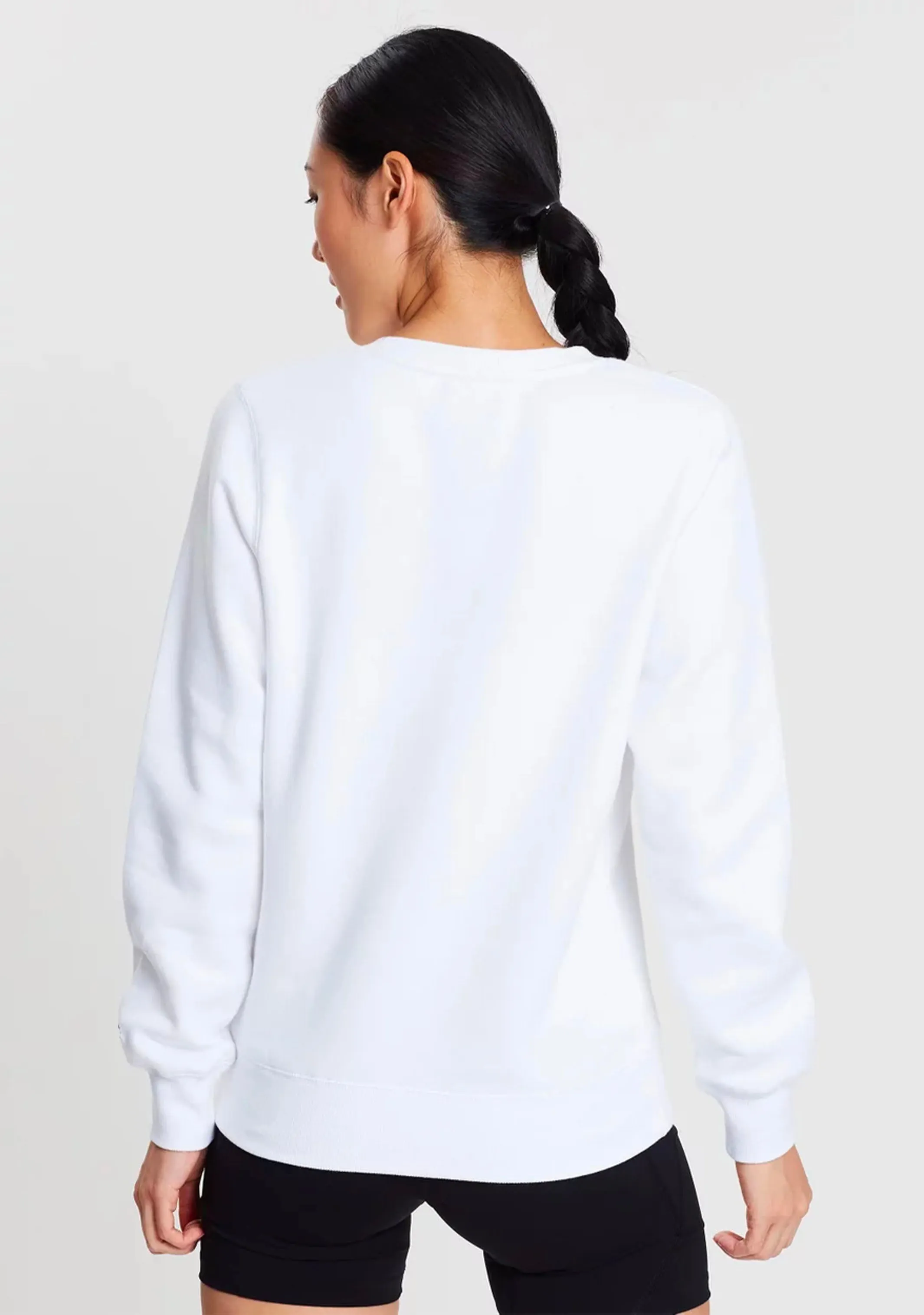 Champion Women’s Script Crew White