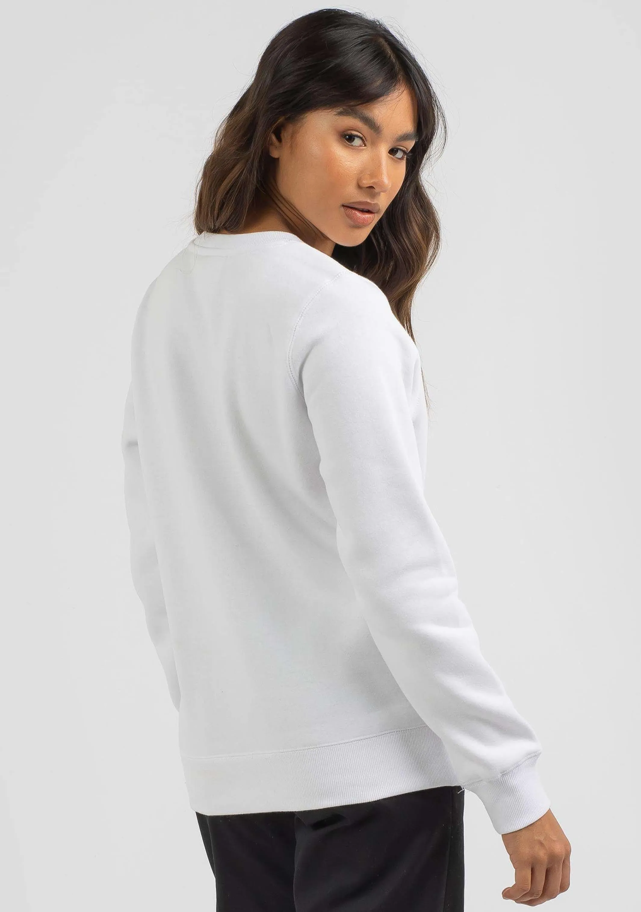 Champion Women’s Script Crew White