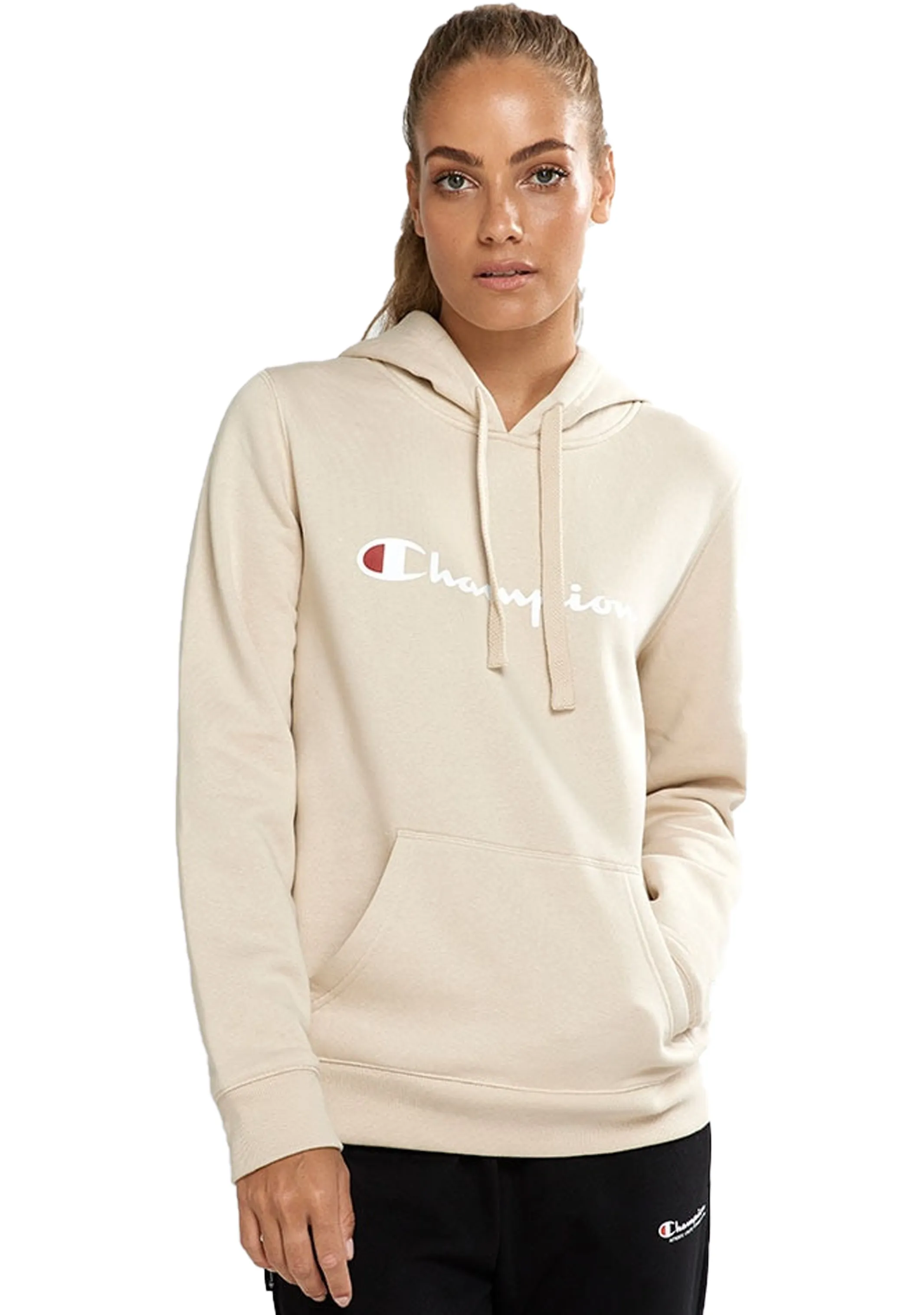 Champion Women’s Script Hoodie Cream
