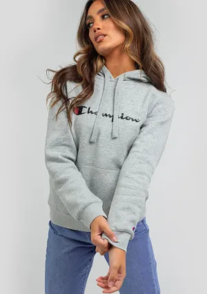 Champion Women’s Script Hoodie Oxford Heather
