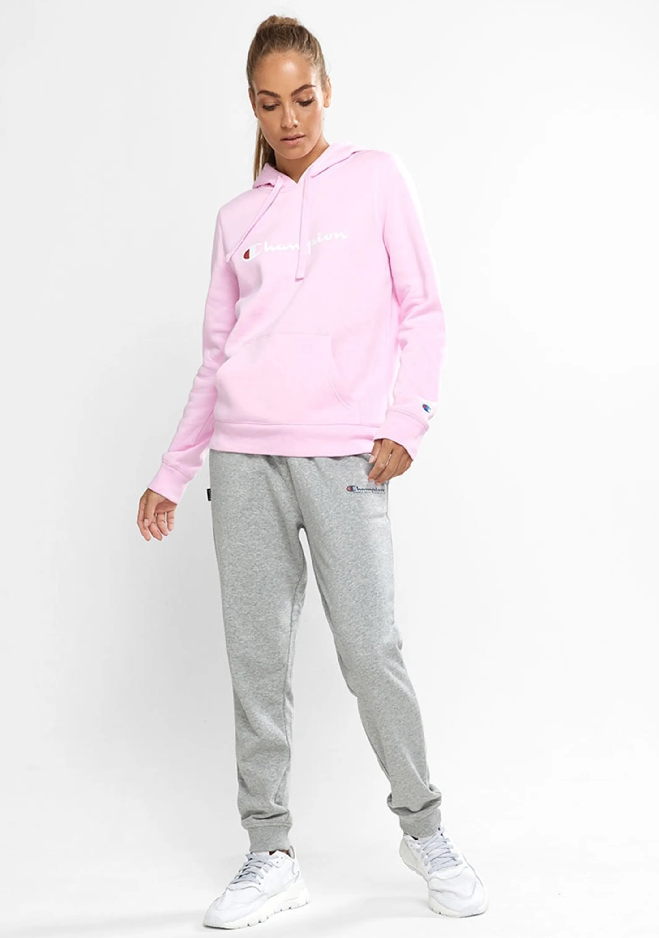 Champion Women’s Script Hoodie Pink