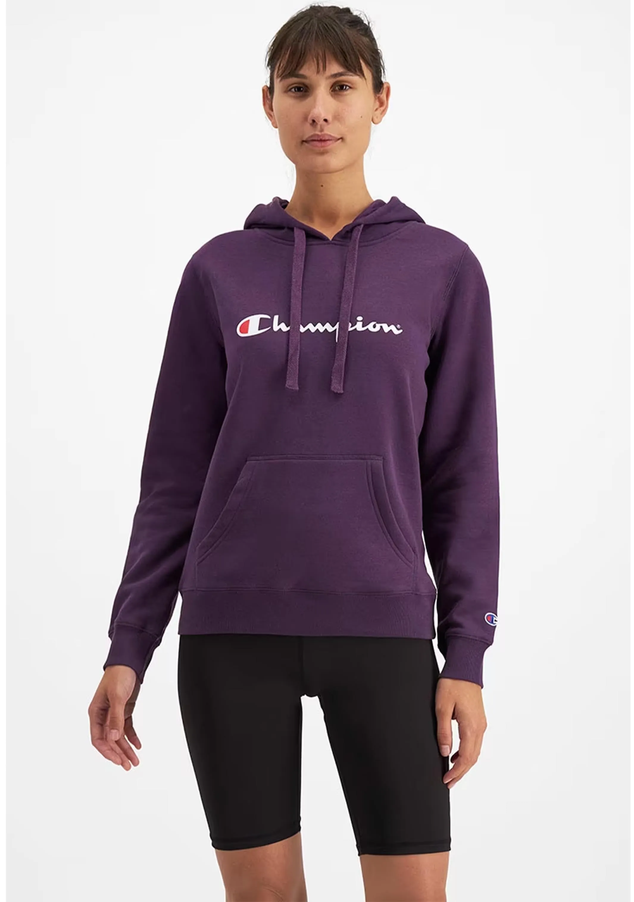 Champion Women’s Script Hoodie Purple