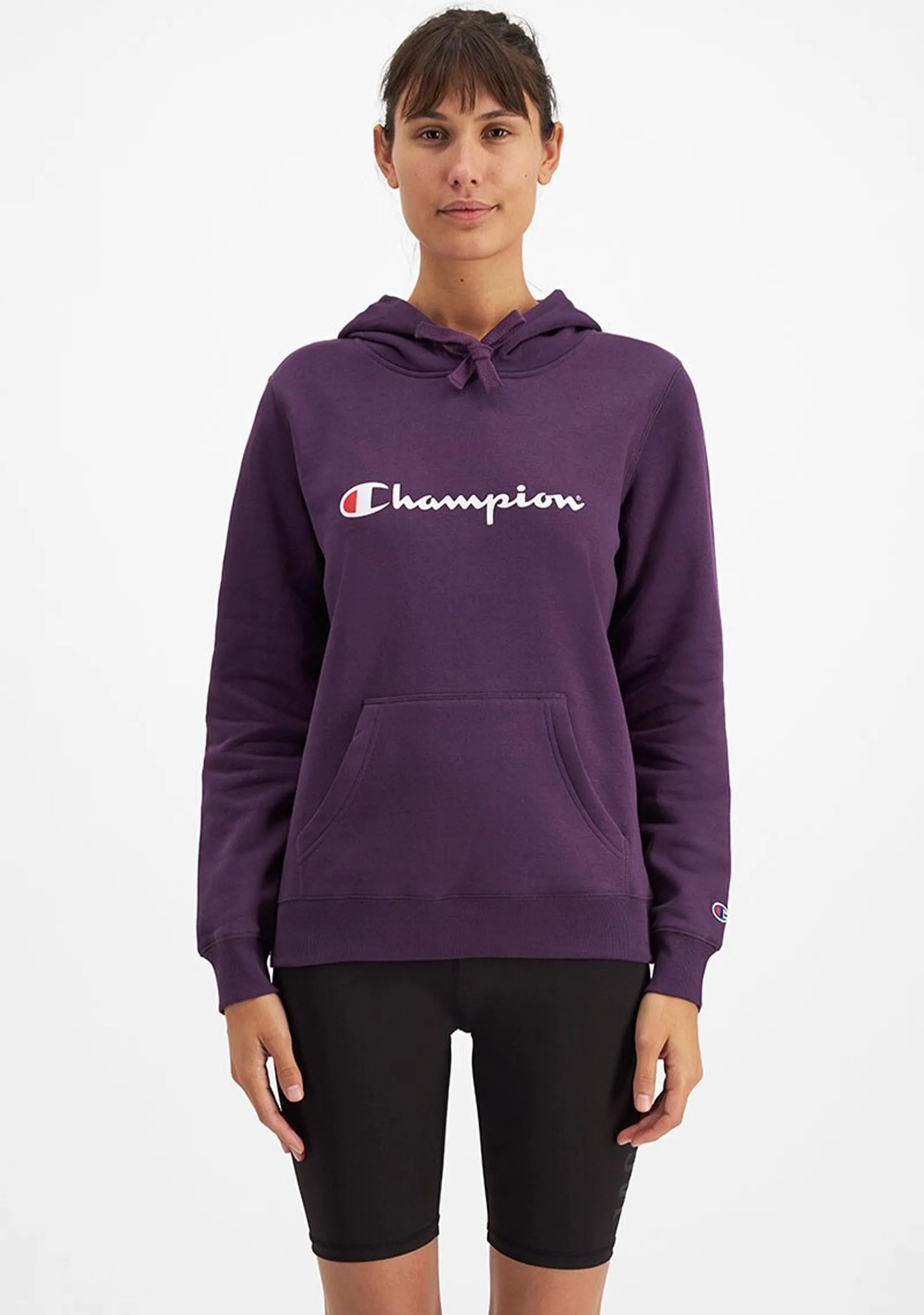 Champion Women’s Script Hoodie Purple