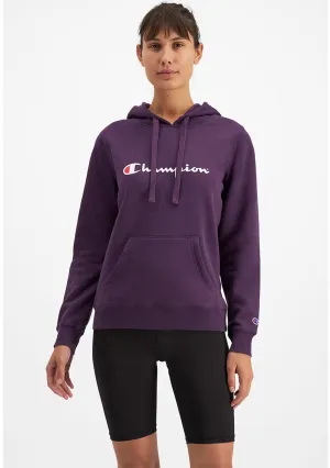 Champion Women’s Script Hoodie Purple