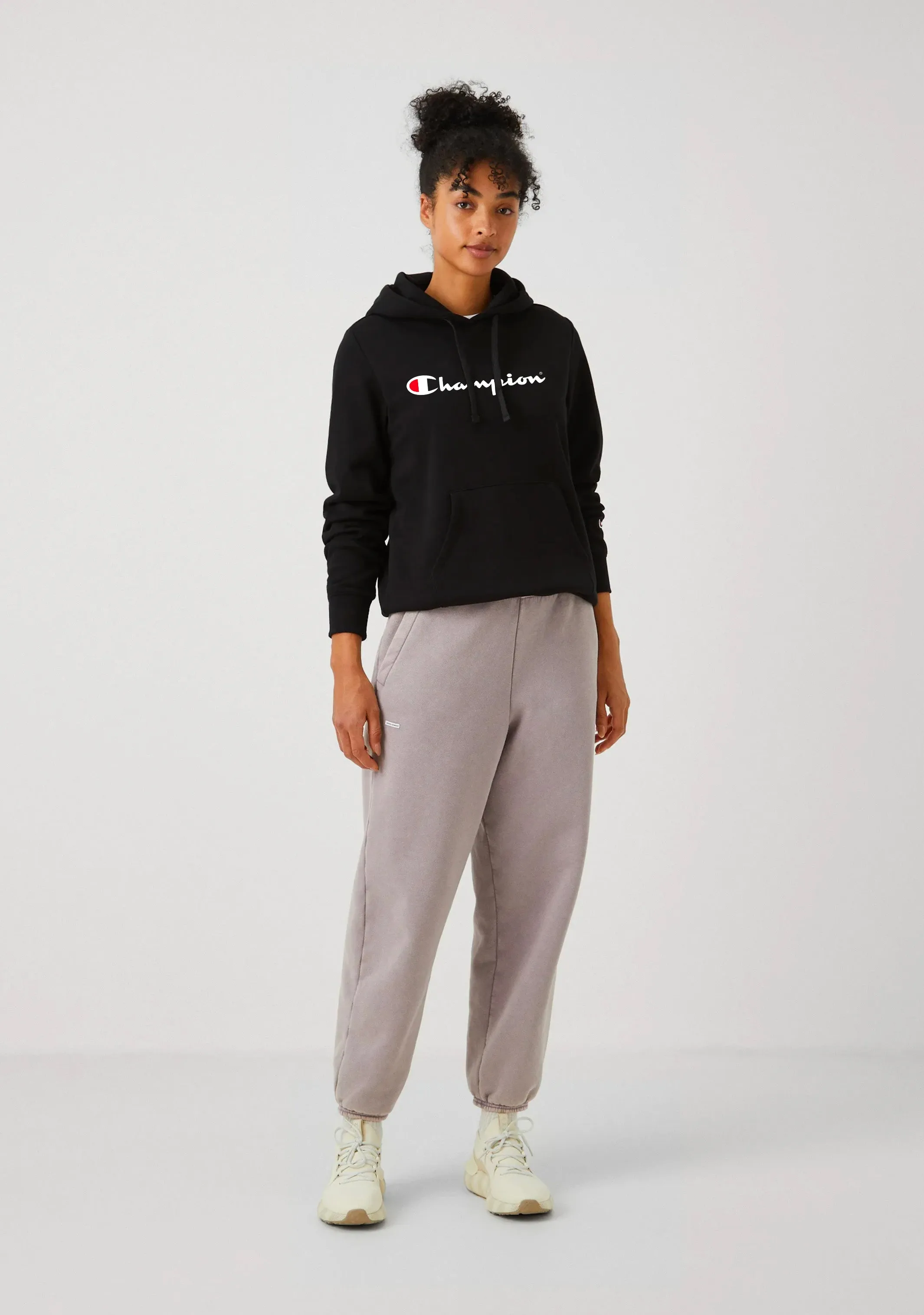 Champion Women’s Script Logo Hoodie Black