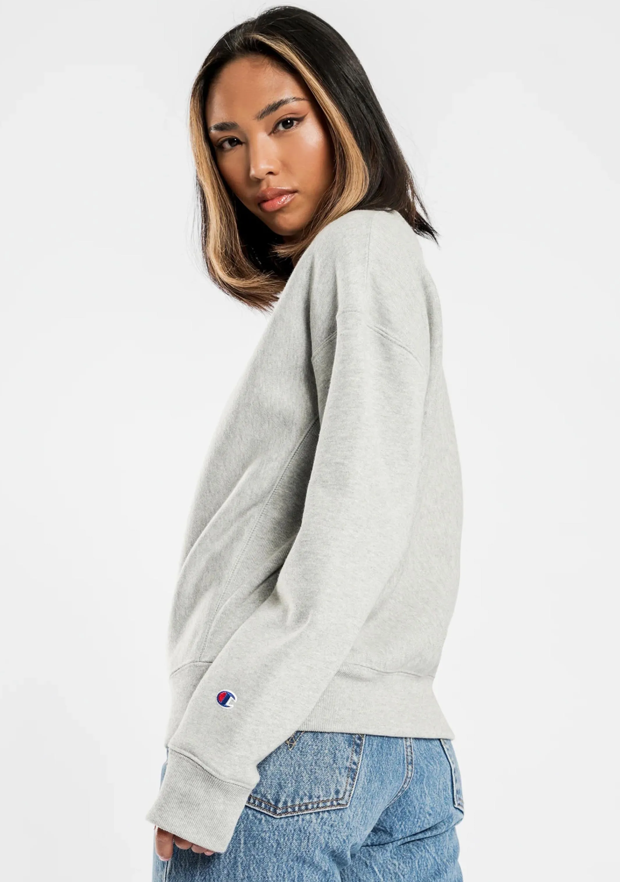 Champion Womens Small C Logo Crew <br> CWFCN E8C