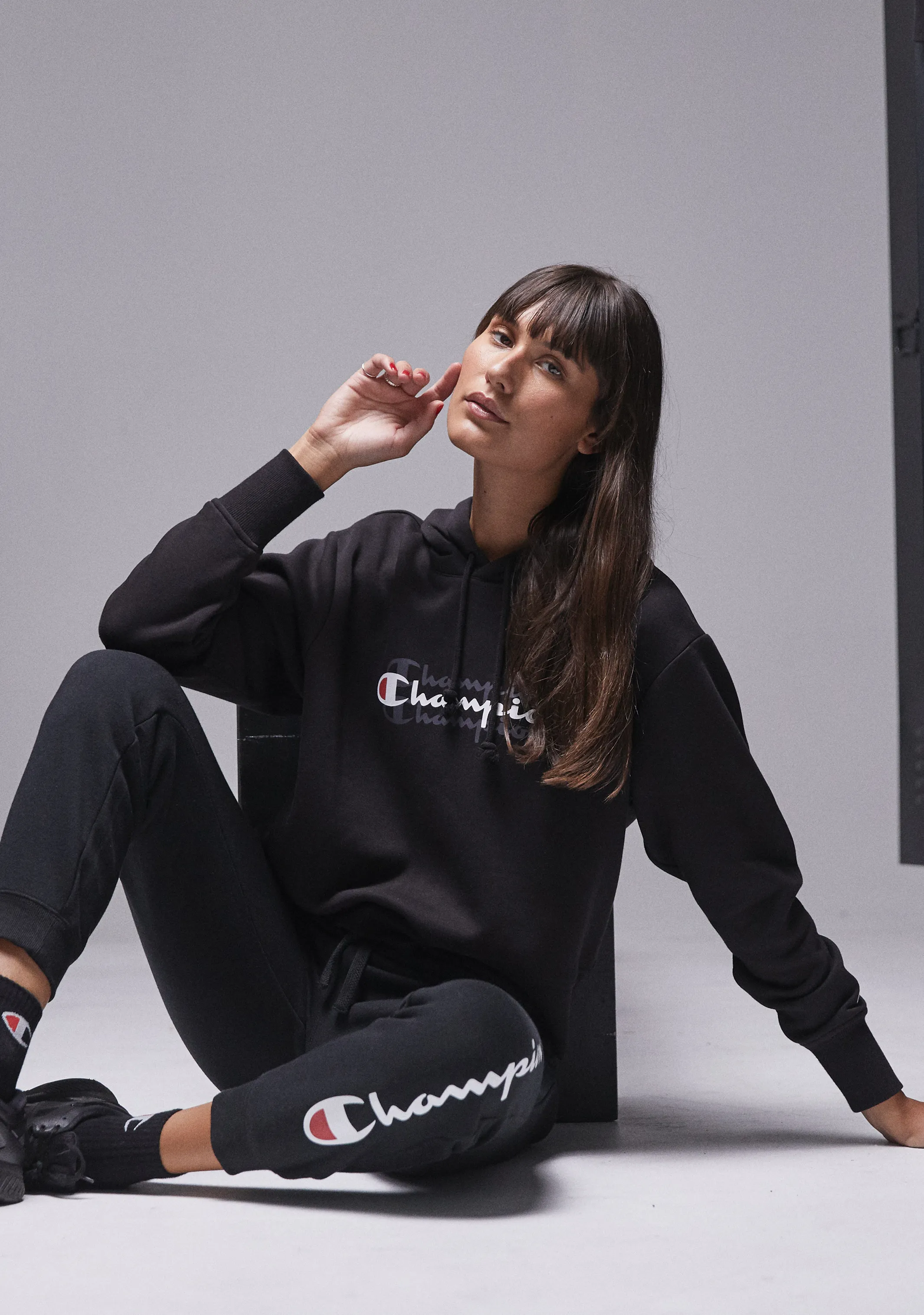 Champion Womens Sporty Graphic Hoodie