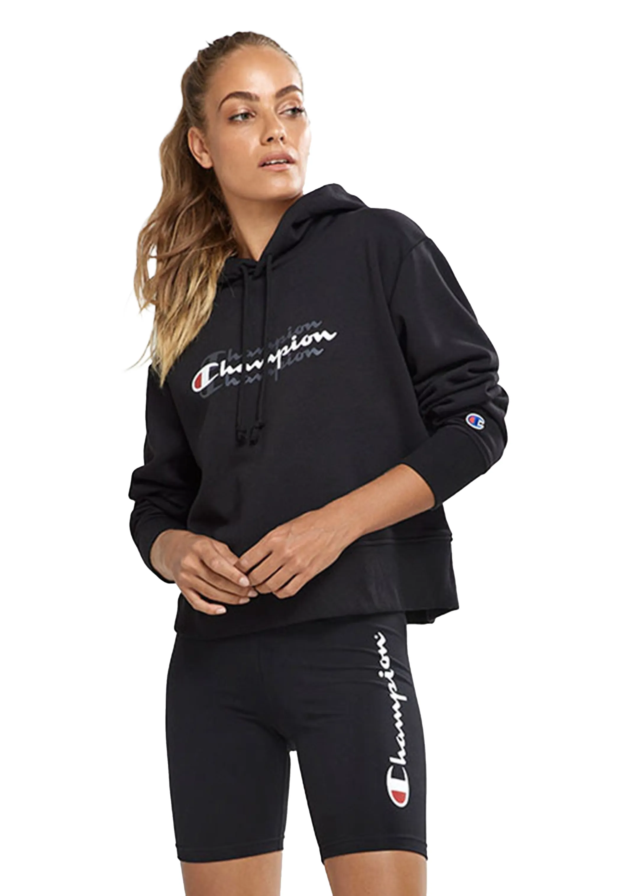 Champion Womens Sporty Graphic Hoodie