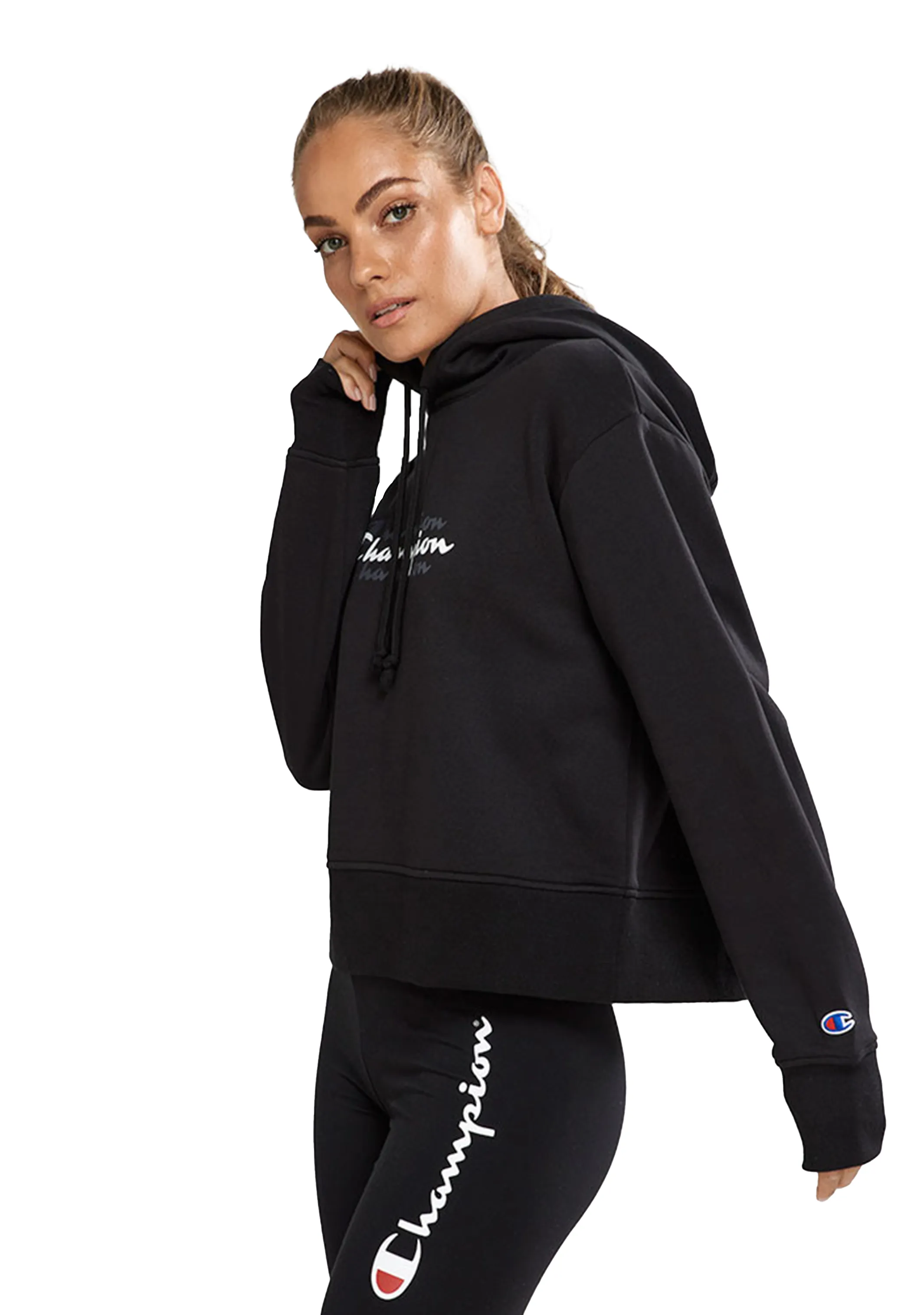 Champion Womens Sporty Graphic Hoodie