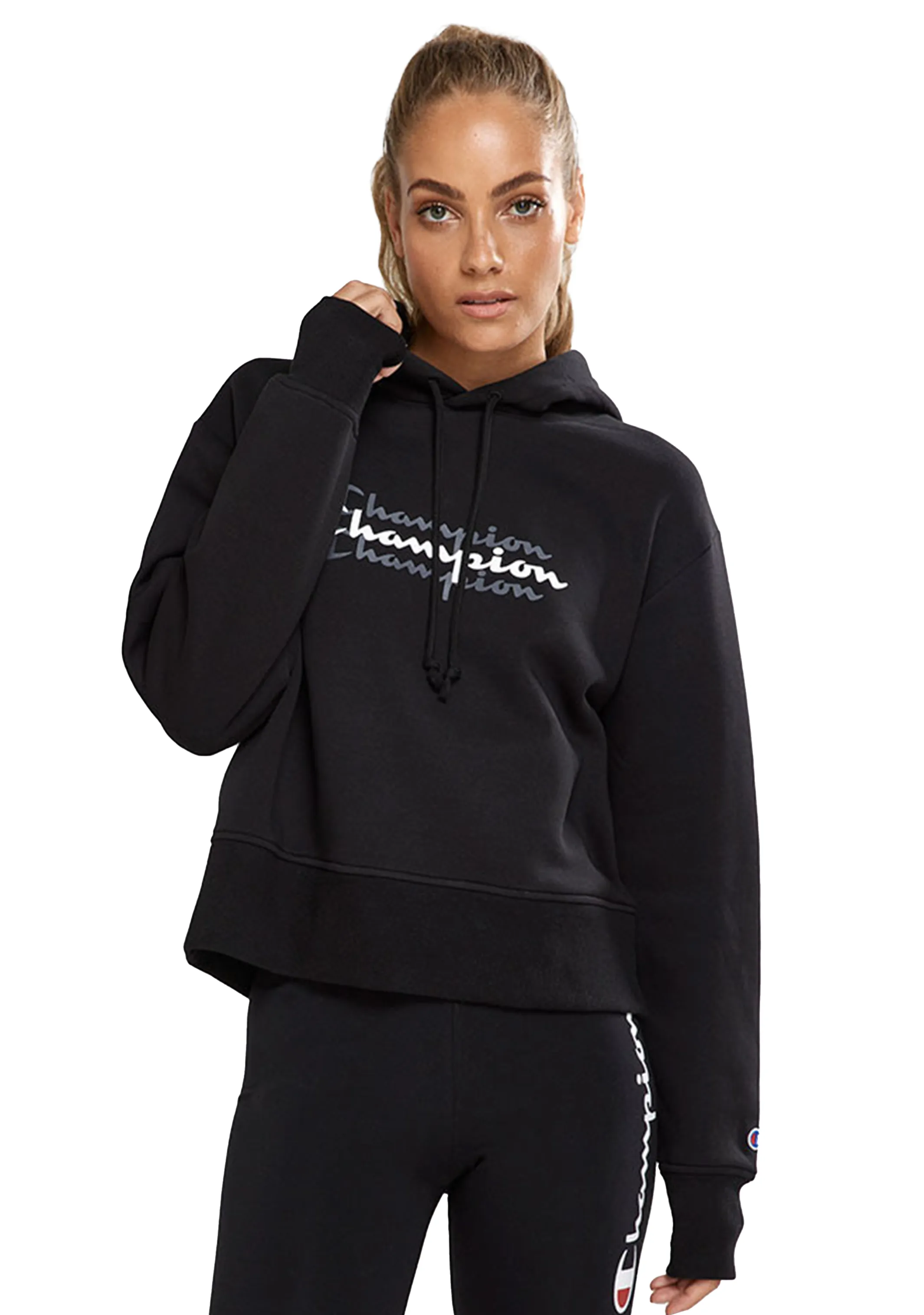 Champion Womens Sporty Graphic Hoodie