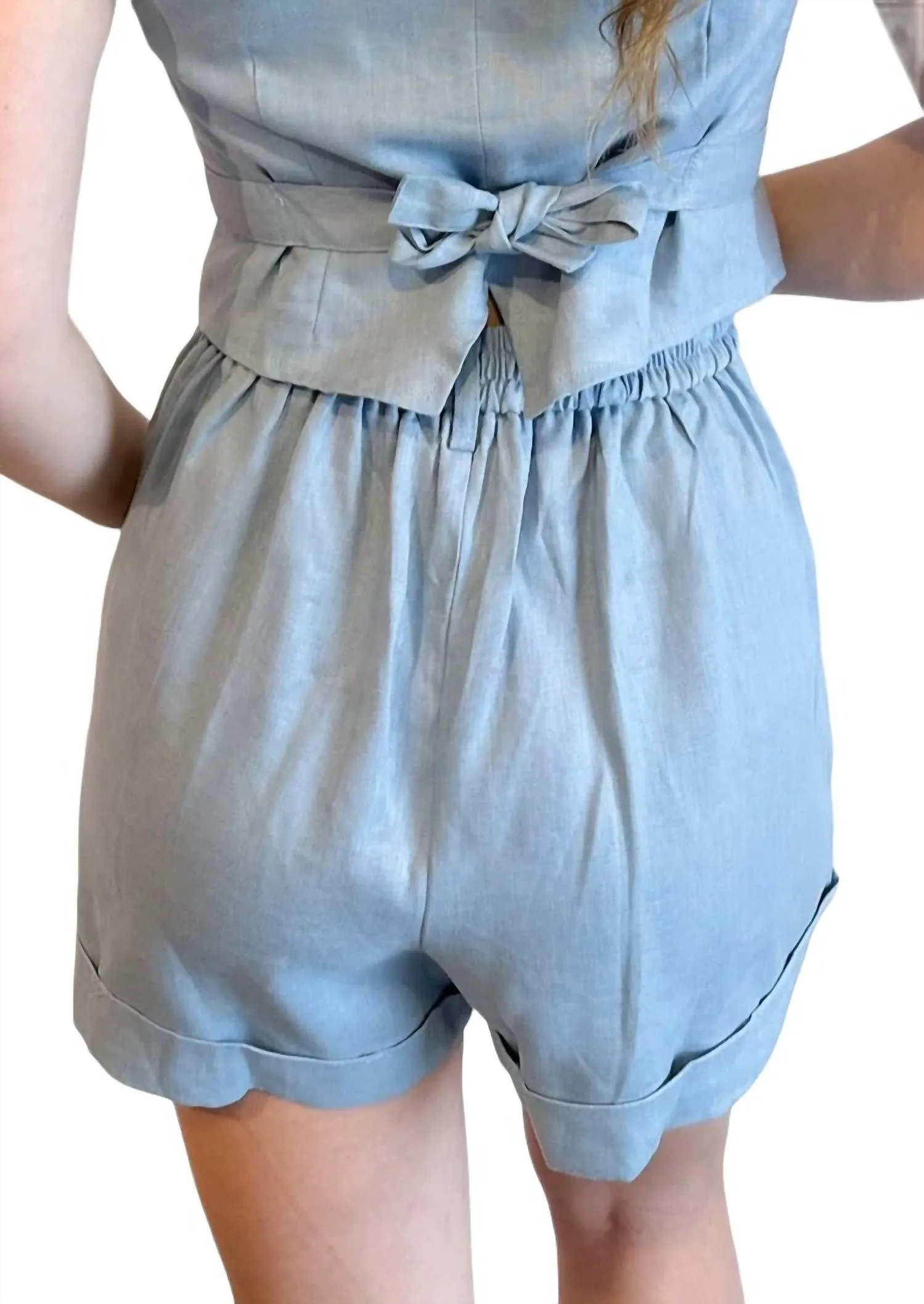 Chasing You Shorts In Blue