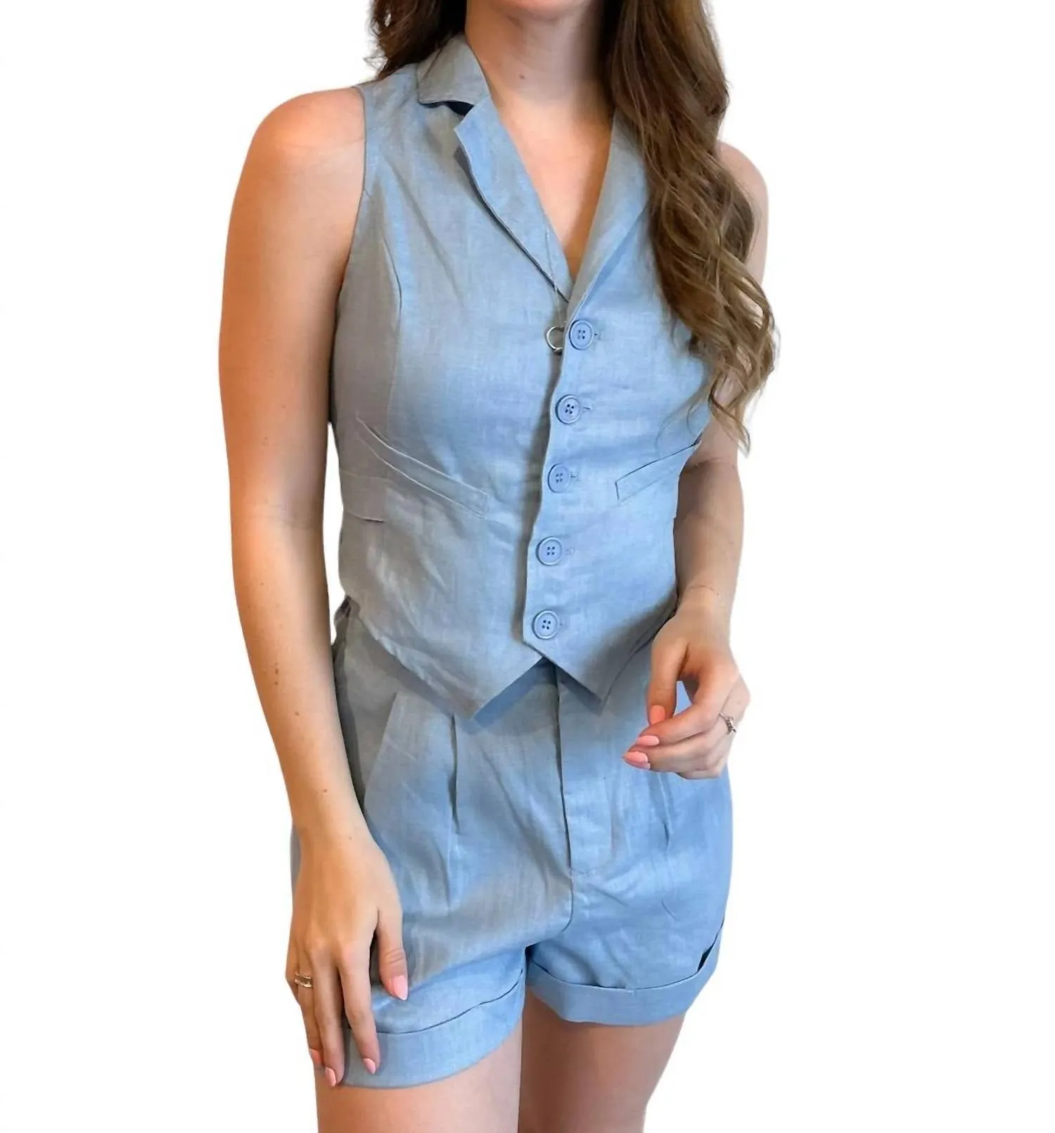 Chasing You Shorts In Blue