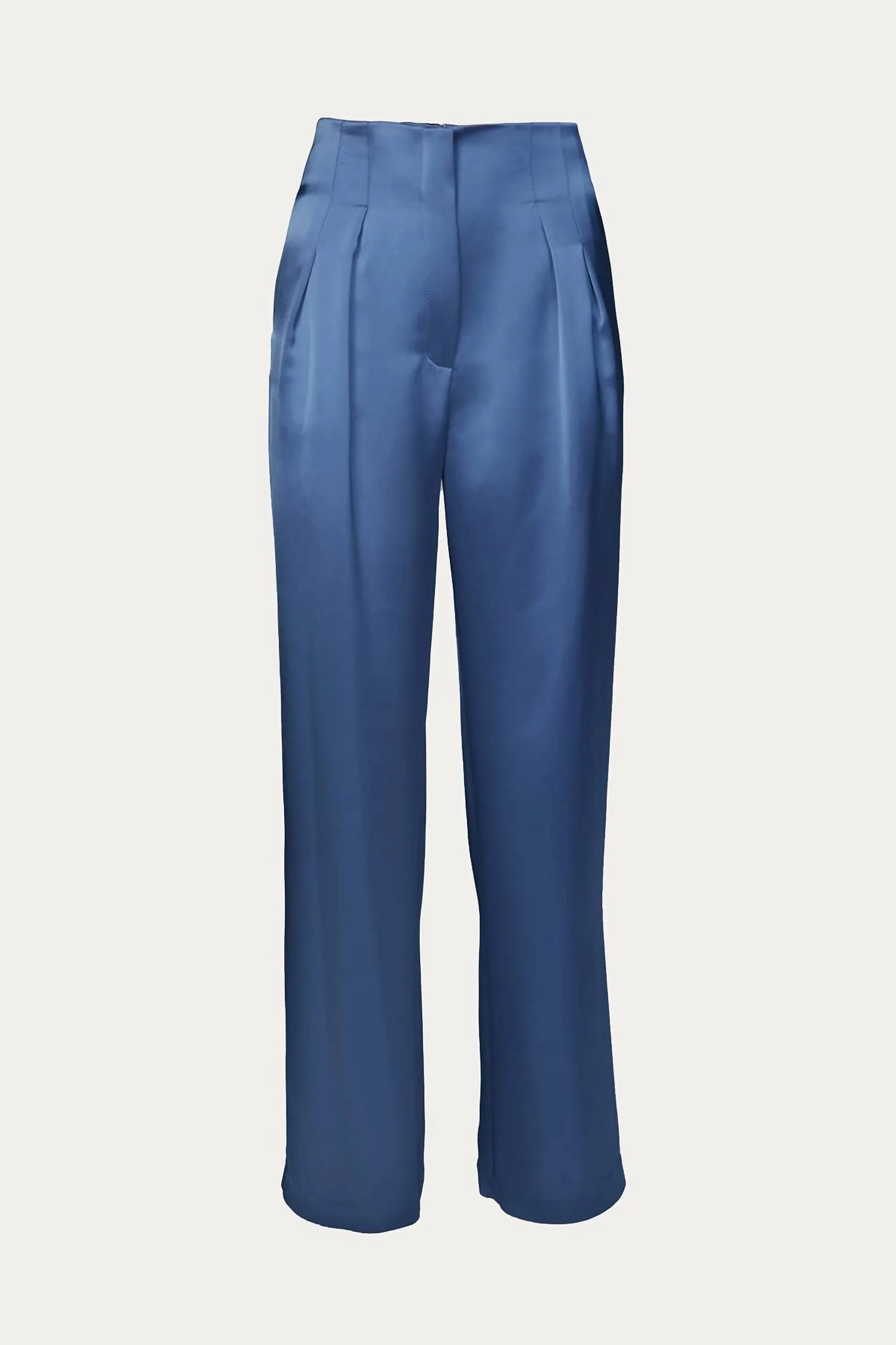 Clyde Satin Pants In Blue