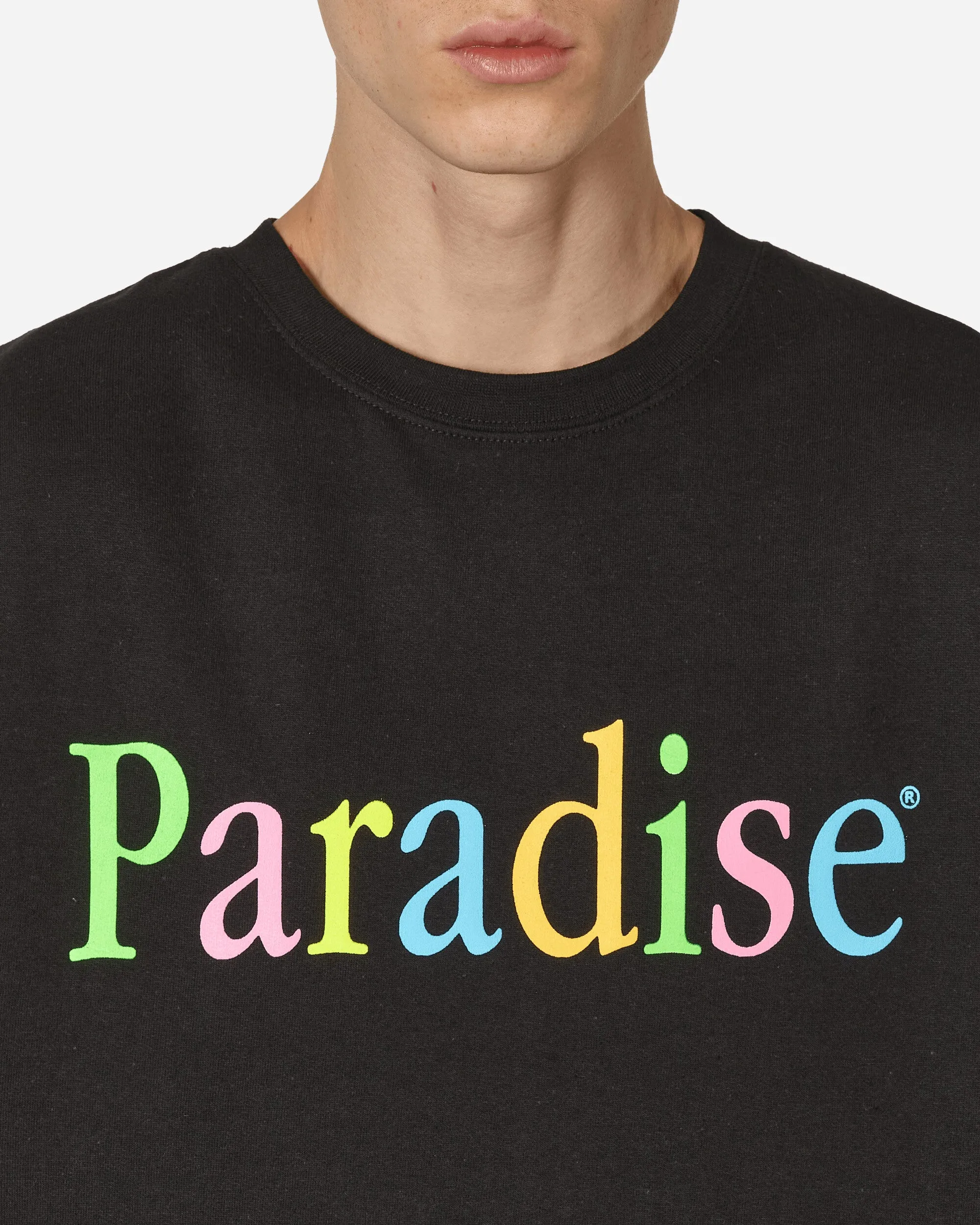 Colors Logo Crewneck Sweatshirt Black
