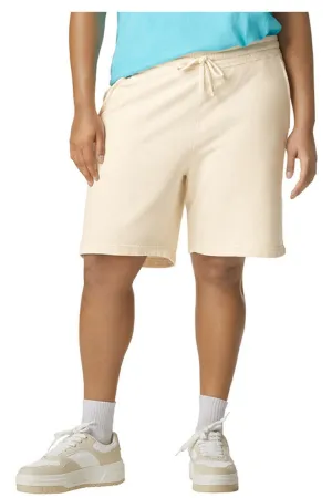 Comfort Colors Mens Garment Dyed Fleece Shorts w/ Pockets - Ivory