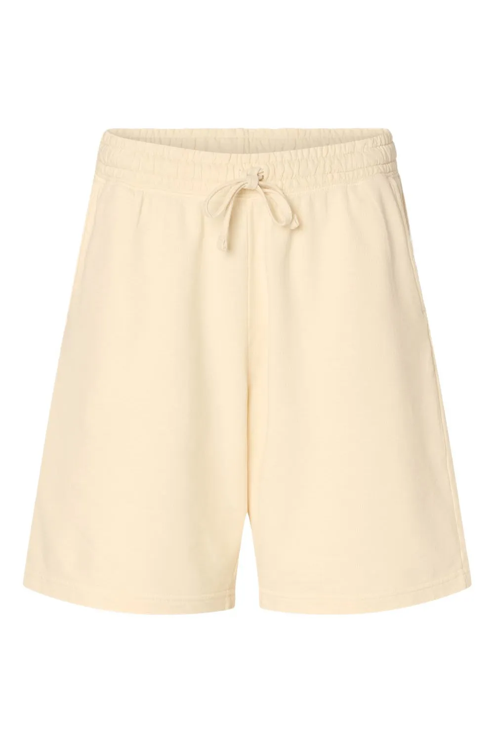 Comfort Colors Mens Garment Dyed Fleece Shorts w/ Pockets - Ivory