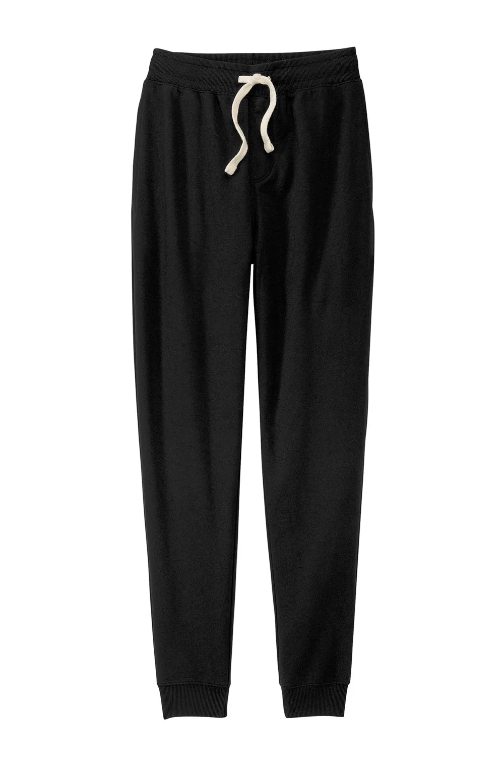 District Mens Re-Fleece Jogger Sweatpants w/ Pockets - Black