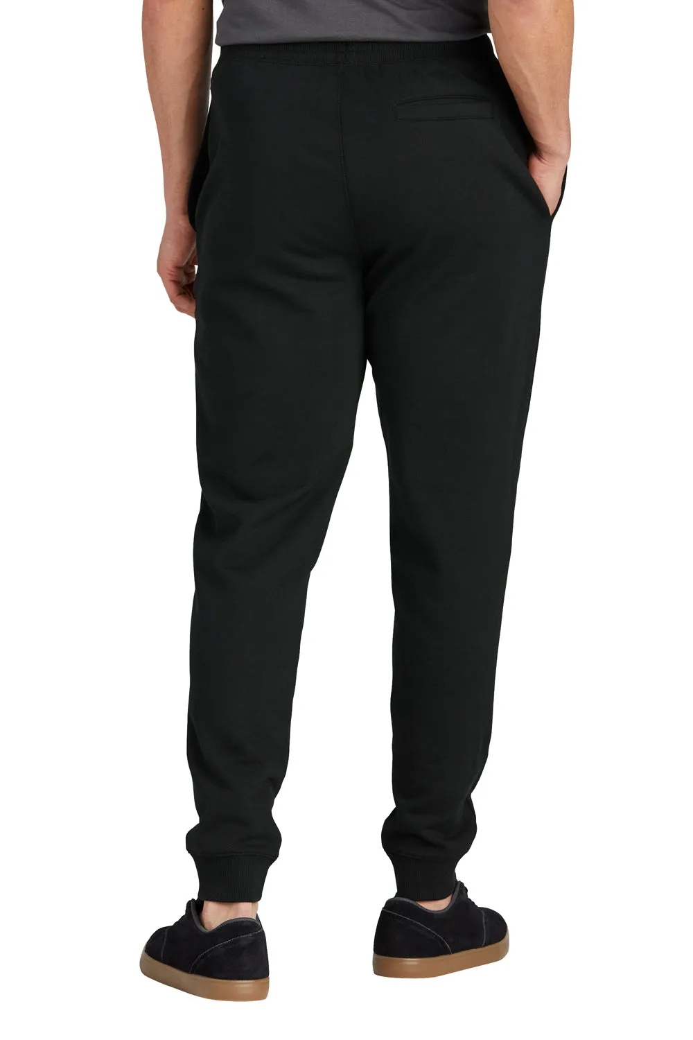 District Mens Re-Fleece Jogger Sweatpants w/ Pockets - Black