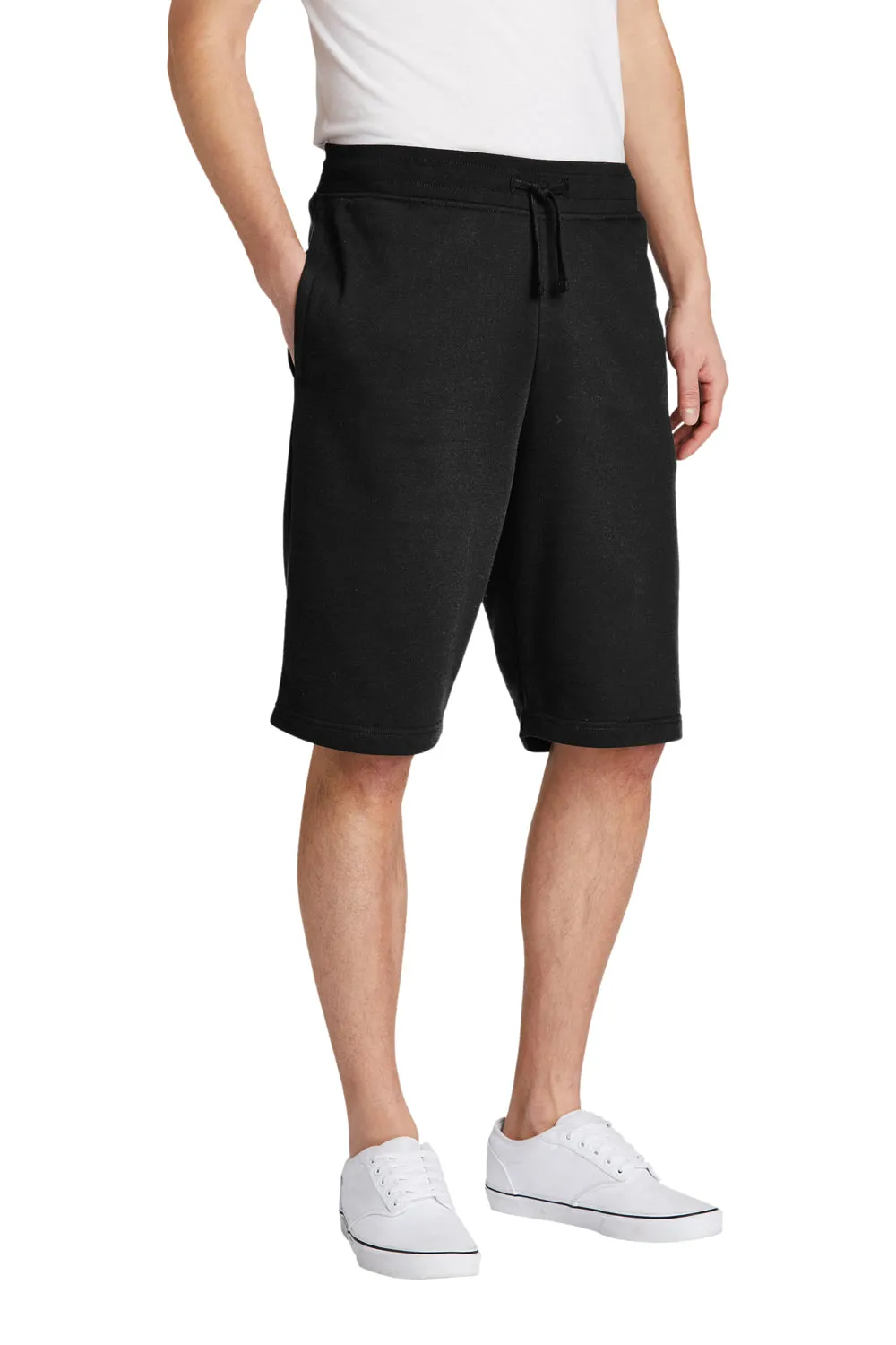 District Mens V.I.T. Fleece Shorts w/ Pockets - Black