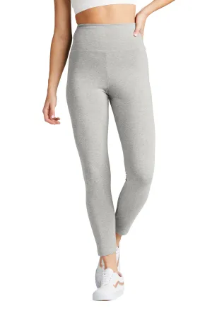District Womens High Waist Odor Resistant Leggings - Heather Light Grey