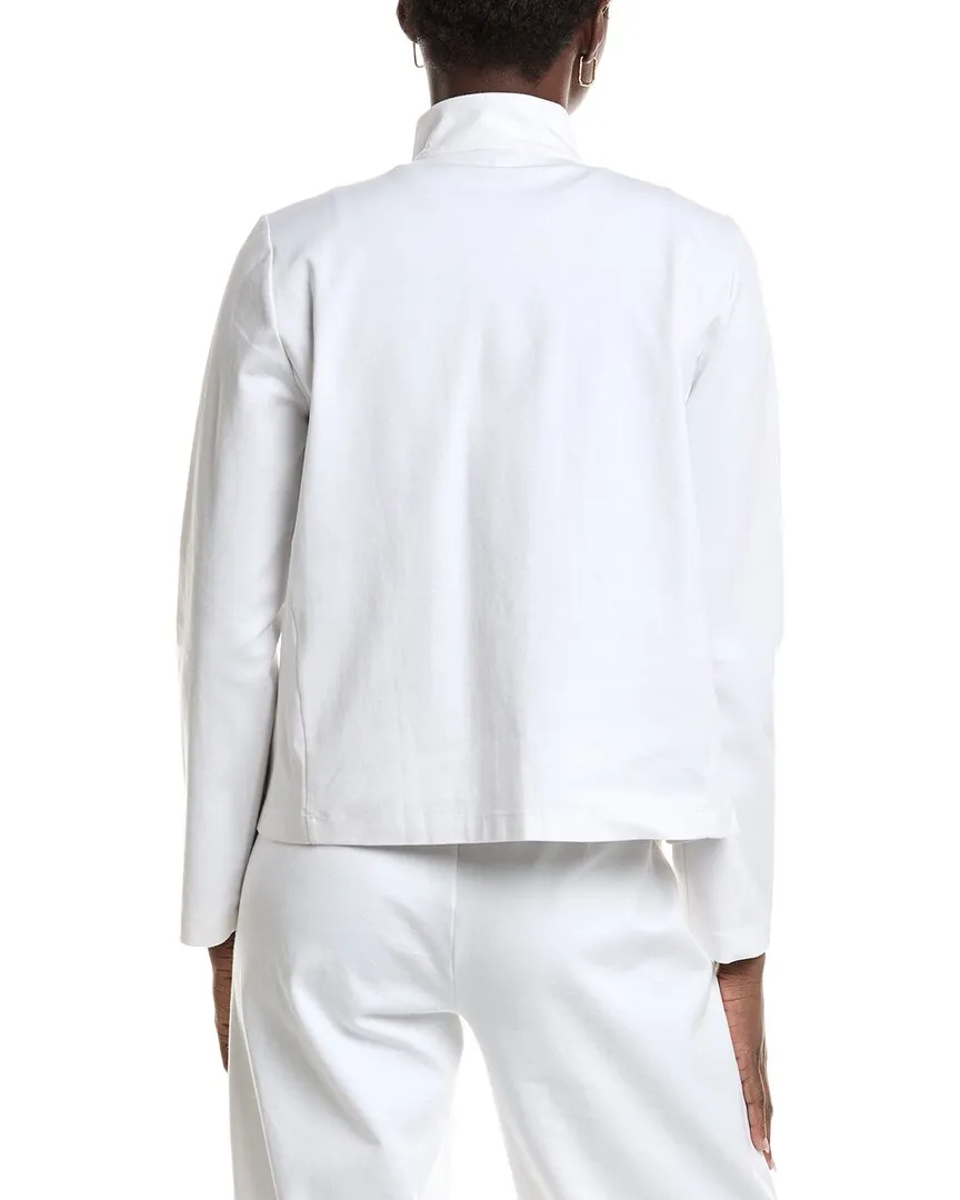 EILEEN FISHER Stand Collar Jacket