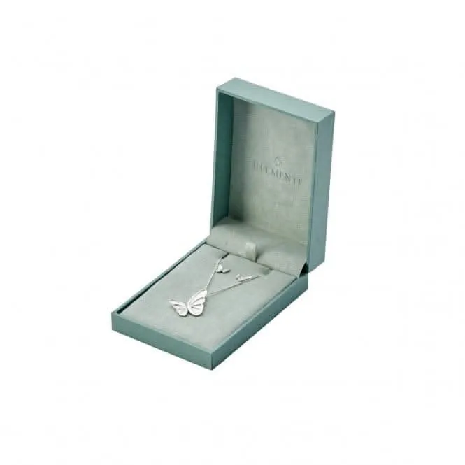 Pendentif Cercle Ouvert en Rhodium avec CZ Transparent P4344C - Bijoux Beginnings