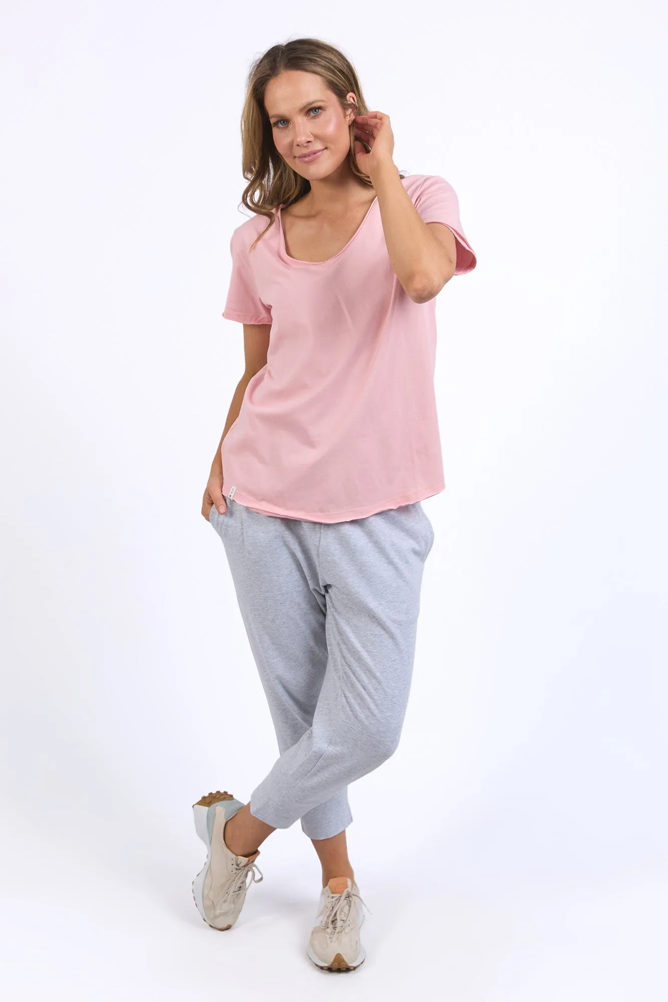 Elm Pima Vee Tee Blush Pink