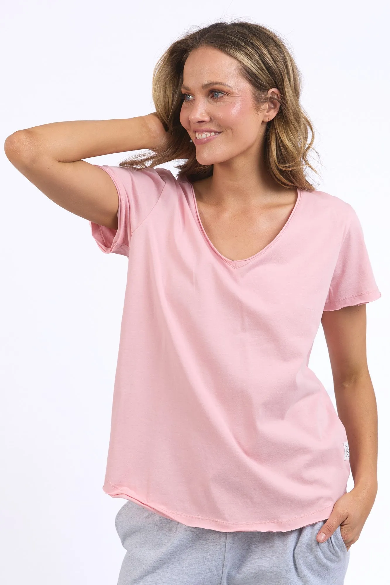 Elm Pima Vee Tee Blush Pink