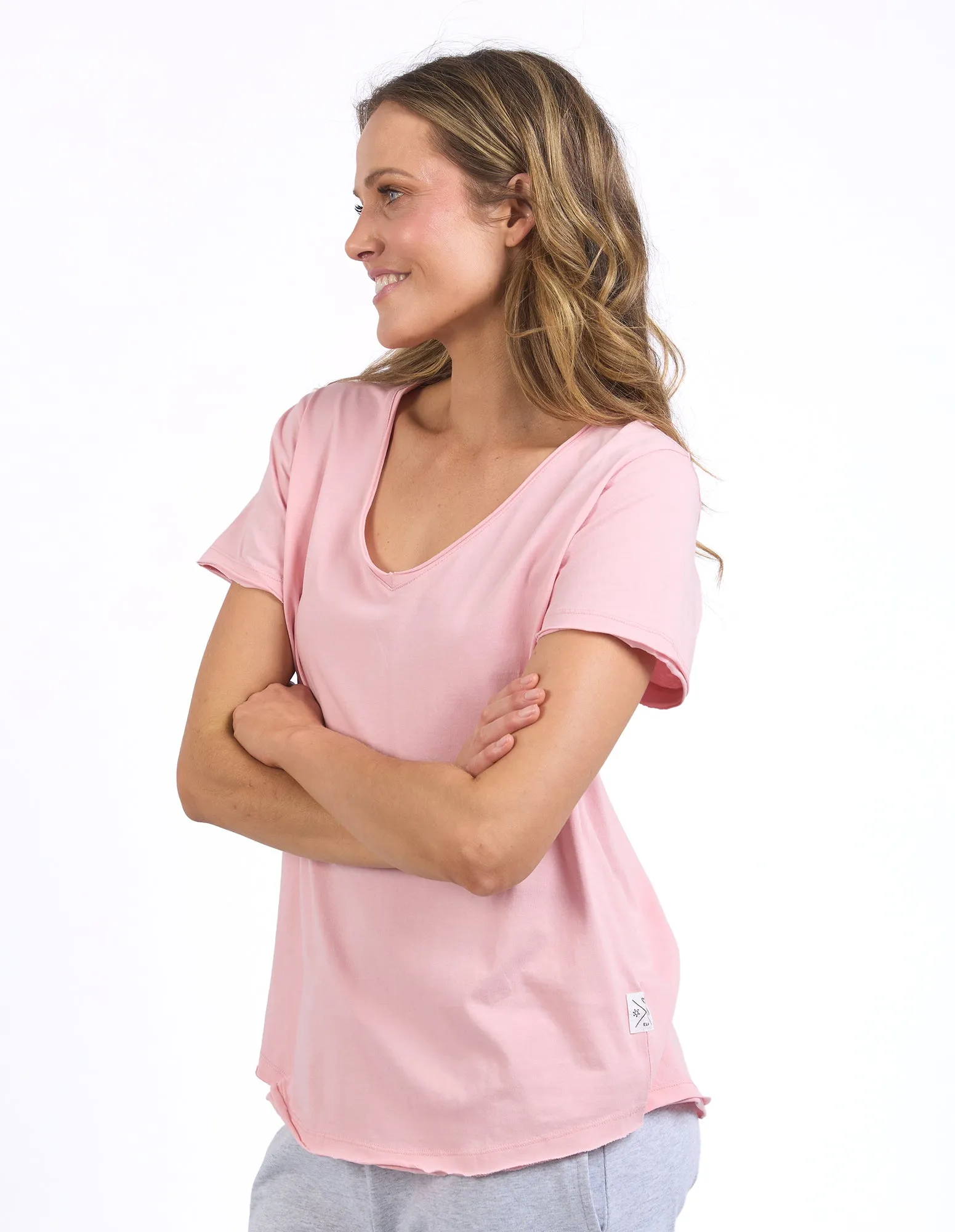 Elm Pima Vee Tee Blush Pink