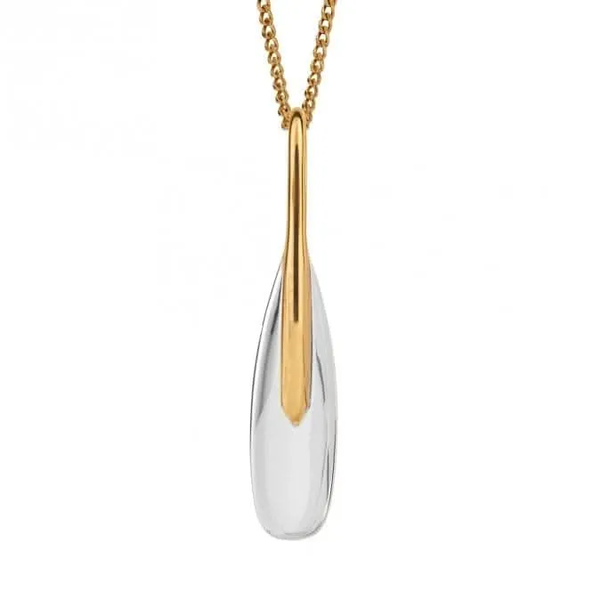 Pendentif allongé plaqué or P5233 Beginnings Jewellery