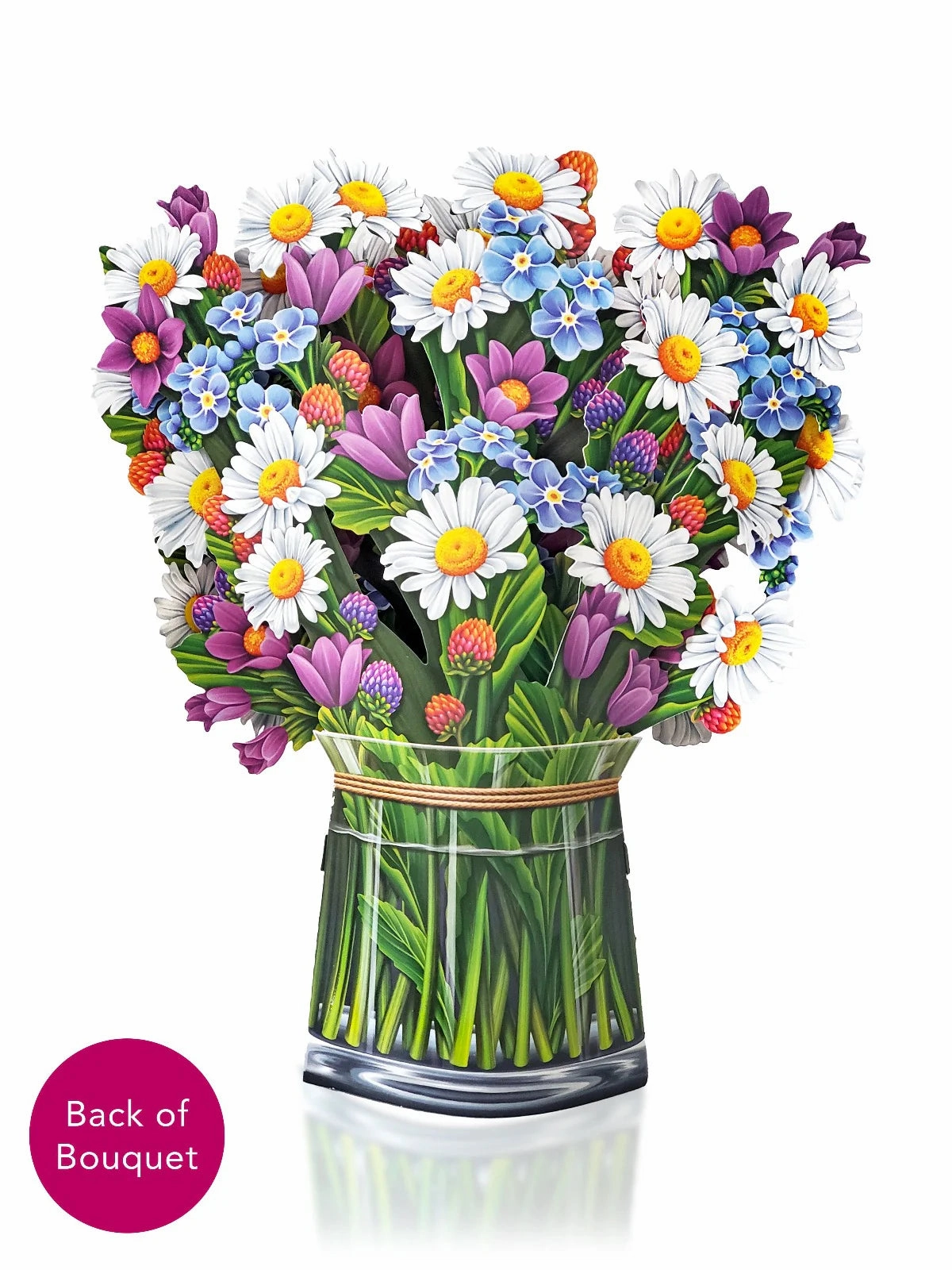 Field of Daisies Pop Up Flower Bouquet Greeting Card