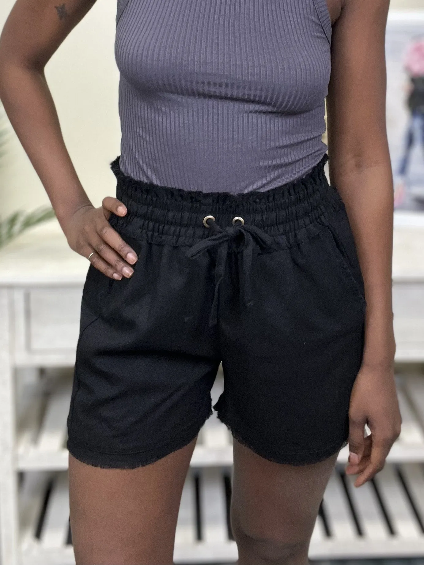 Fierce Lady Women's Casual Frayed Shorts