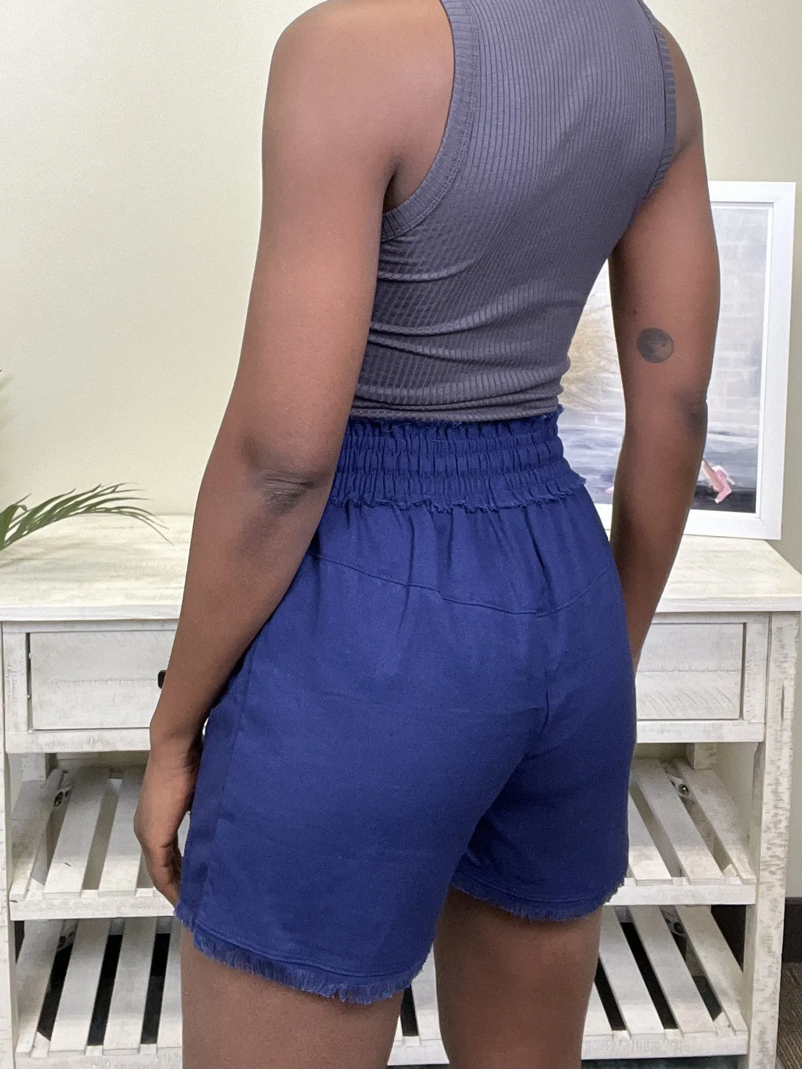 Fierce Lady Women's Casual Frayed Shorts