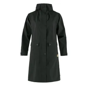 Fjallraven Womens Vardag Rain Parka Black