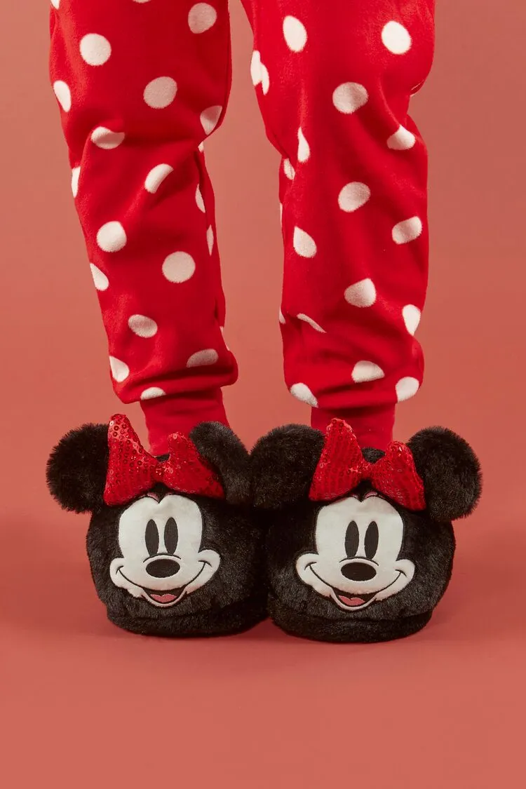 Forever 21 Women's Disney Minnie Mouse House Slippers Black Forever 21