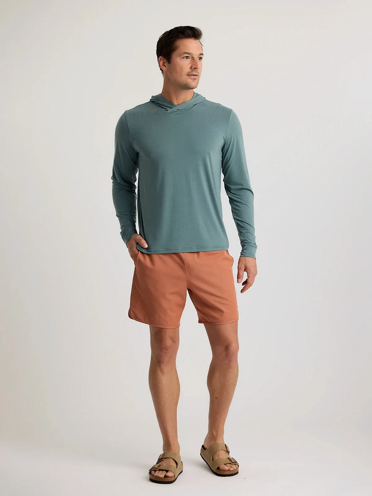 Free Fly Reverb Shorts-Redwood
