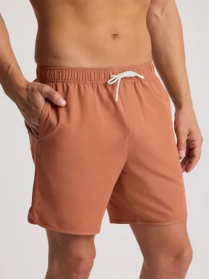 Free Fly Reverb Shorts-Redwood