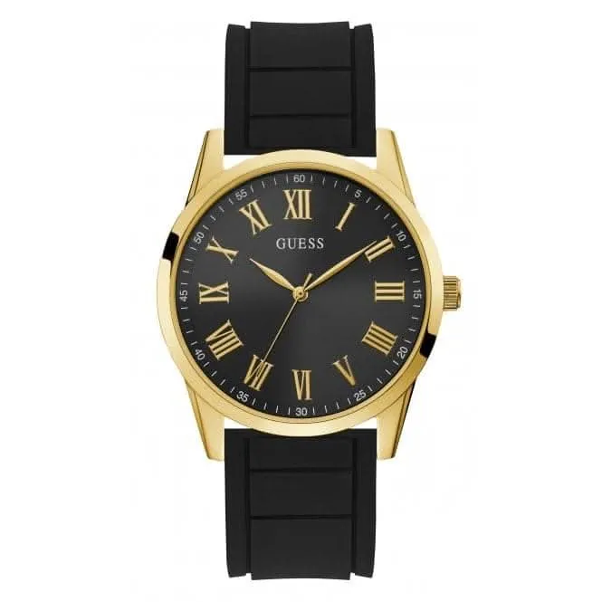 Montre en silicone Charter pour homme avec cadran doré GW0362G3