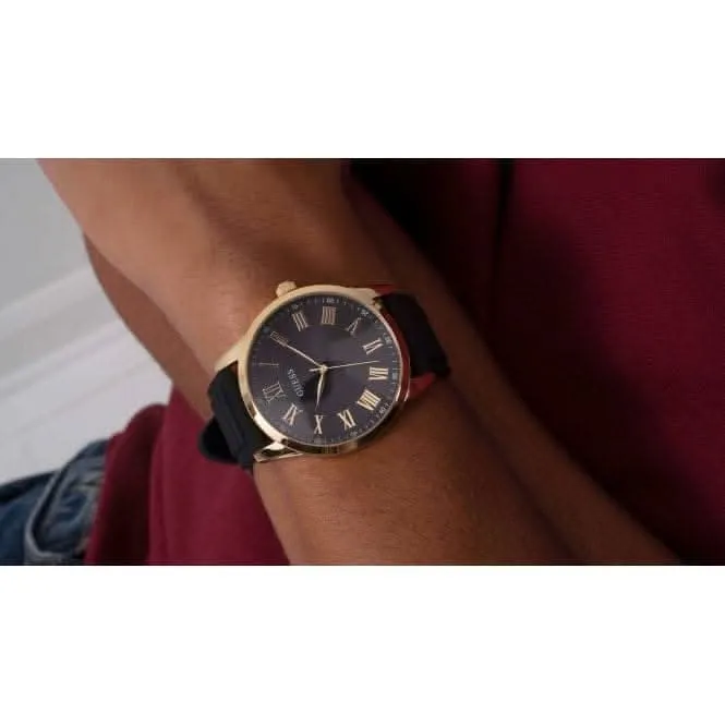 Montre en silicone Charter pour homme avec cadran doré GW0362G3