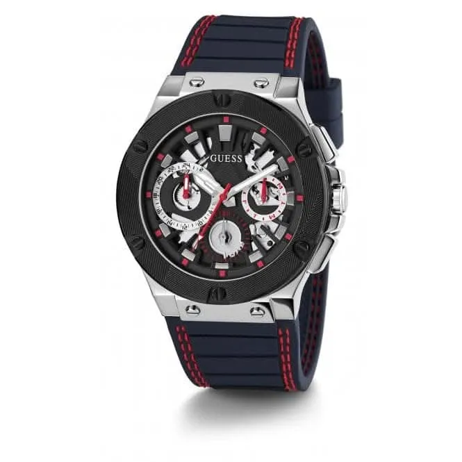Montre en silicone argentée pour homme Circuit GW0487G1