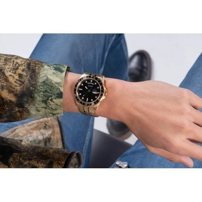Montre Gents Comet en acier inoxydable avec finition or GW0220G4