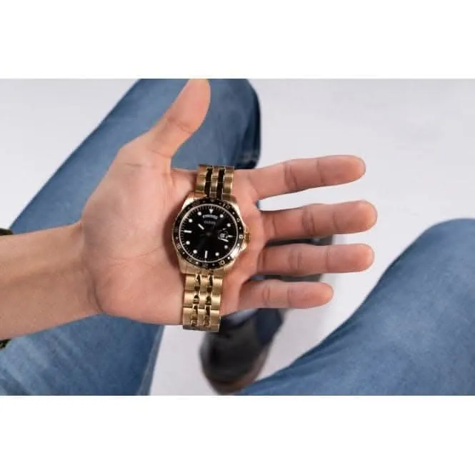 Montre Gents Comet en acier inoxydable avec finition or GW0220G4