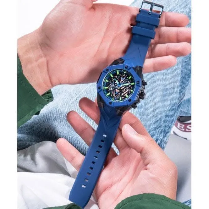 Montre pour Hommes en Acier Inoxydable Bleu GW0579G3