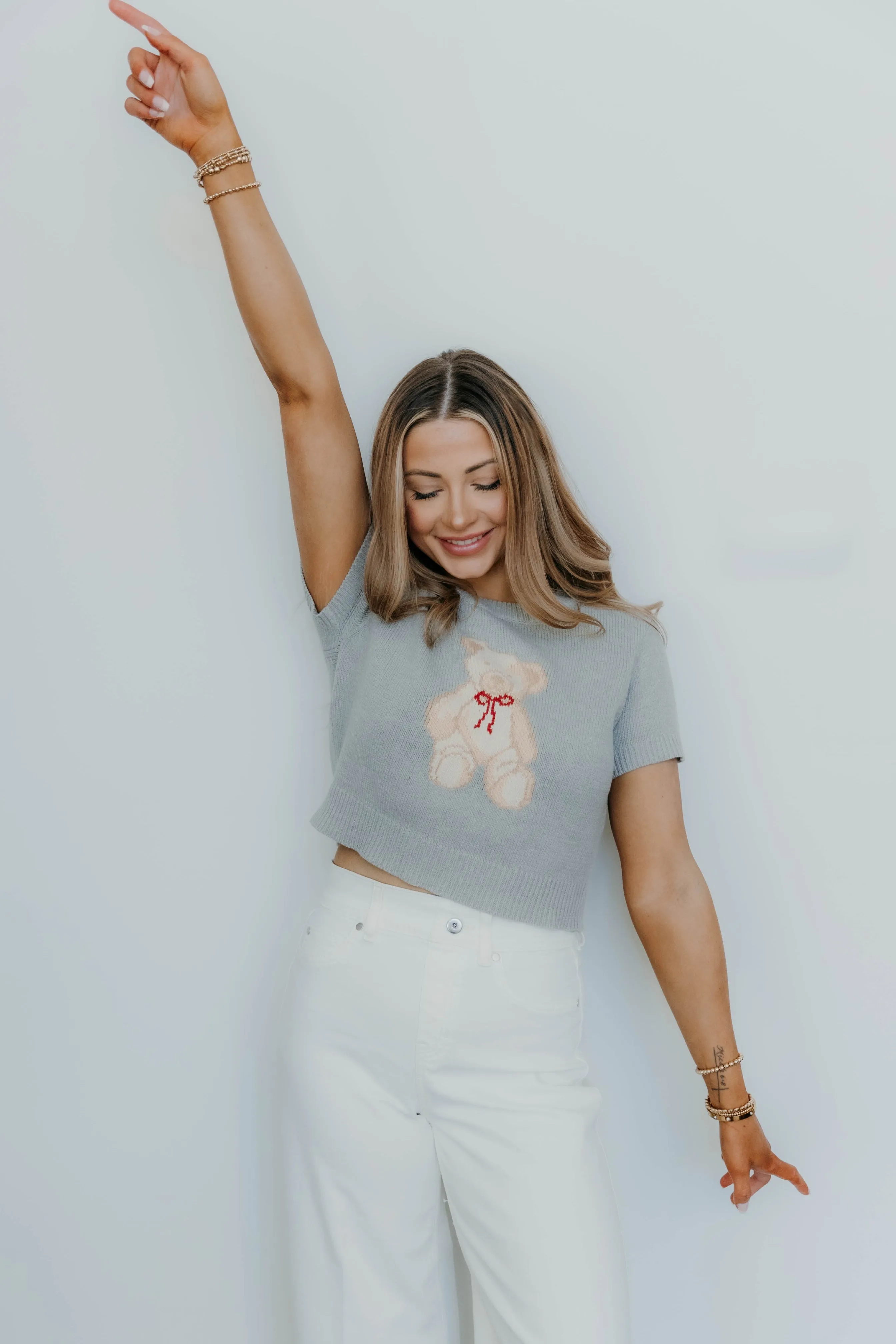 Gia Teddy Bear Sweater Top