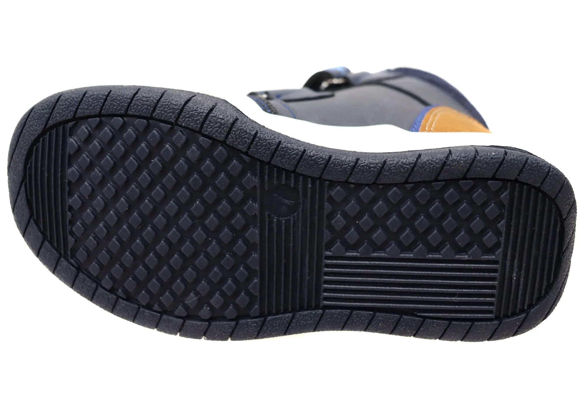 Grosby Alfie Boys Kids Comfortable Boots With Adjustable Straps Grosby Shoes