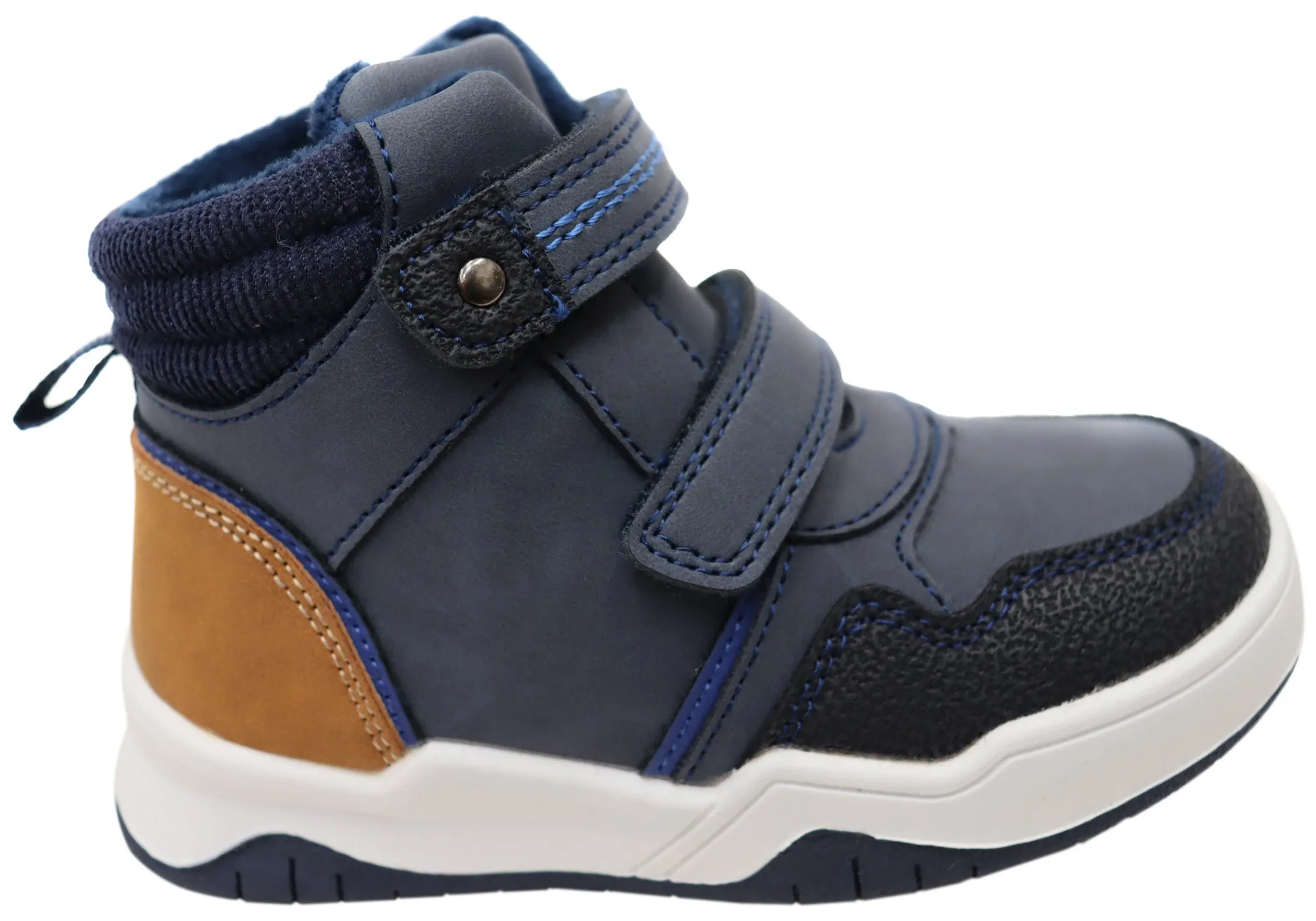 Grosby Alfie Boys Kids Comfortable Boots With Adjustable Straps Grosby Shoes