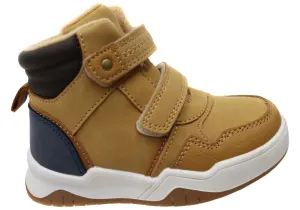 Grosby Alfie Boys Kids Comfortable Boots With Adjustable Straps Grosby Shoes