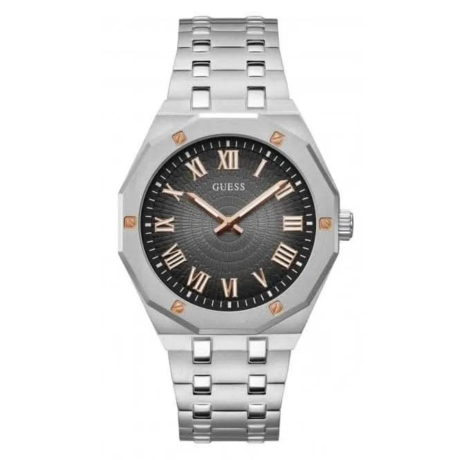 Montre Guess Gents Asset en acier inoxydable argentée GW0575G1